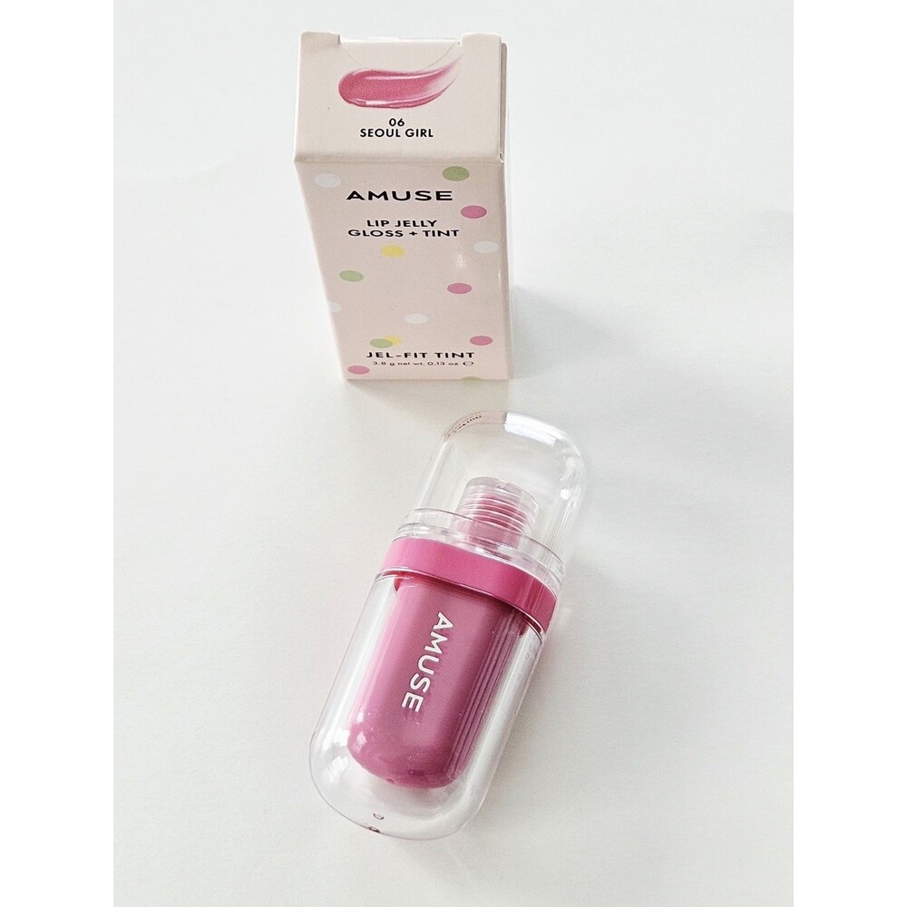AMUSE Jel-Fit Tint K-Beauty 06 Seoul Girl Lip Jelly Gloss + Tint 3.8g